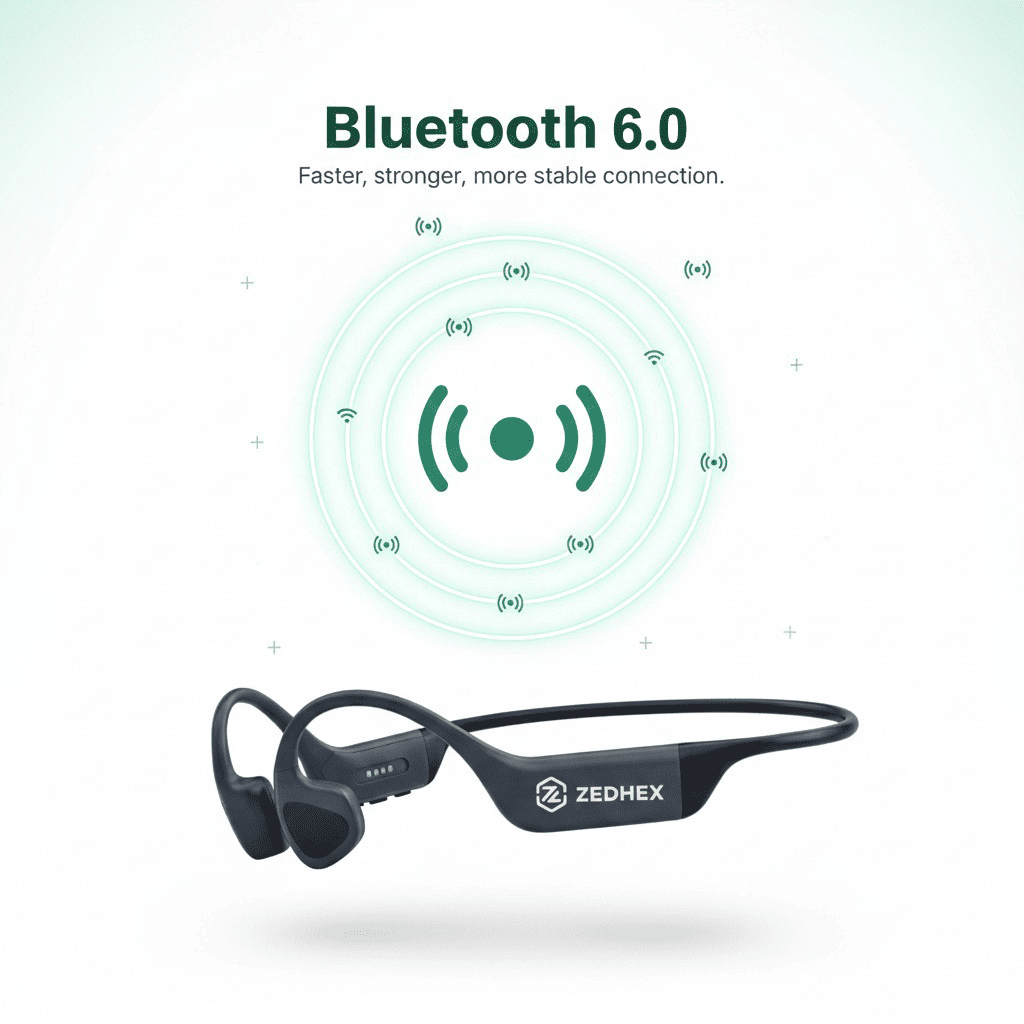 ZEDHEX H10 Pro Open Ear Bone Conduction Headphones - Image 3