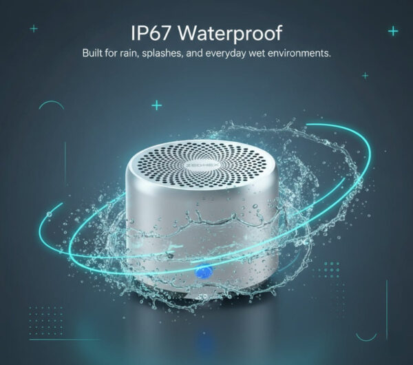 ZEDHEX S100 Mini Bluetooth Speaker - Silver - Image 2